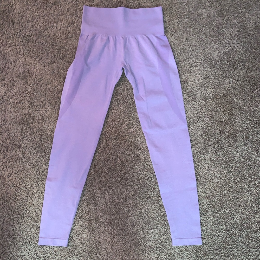 Lilac seamless contour leggings